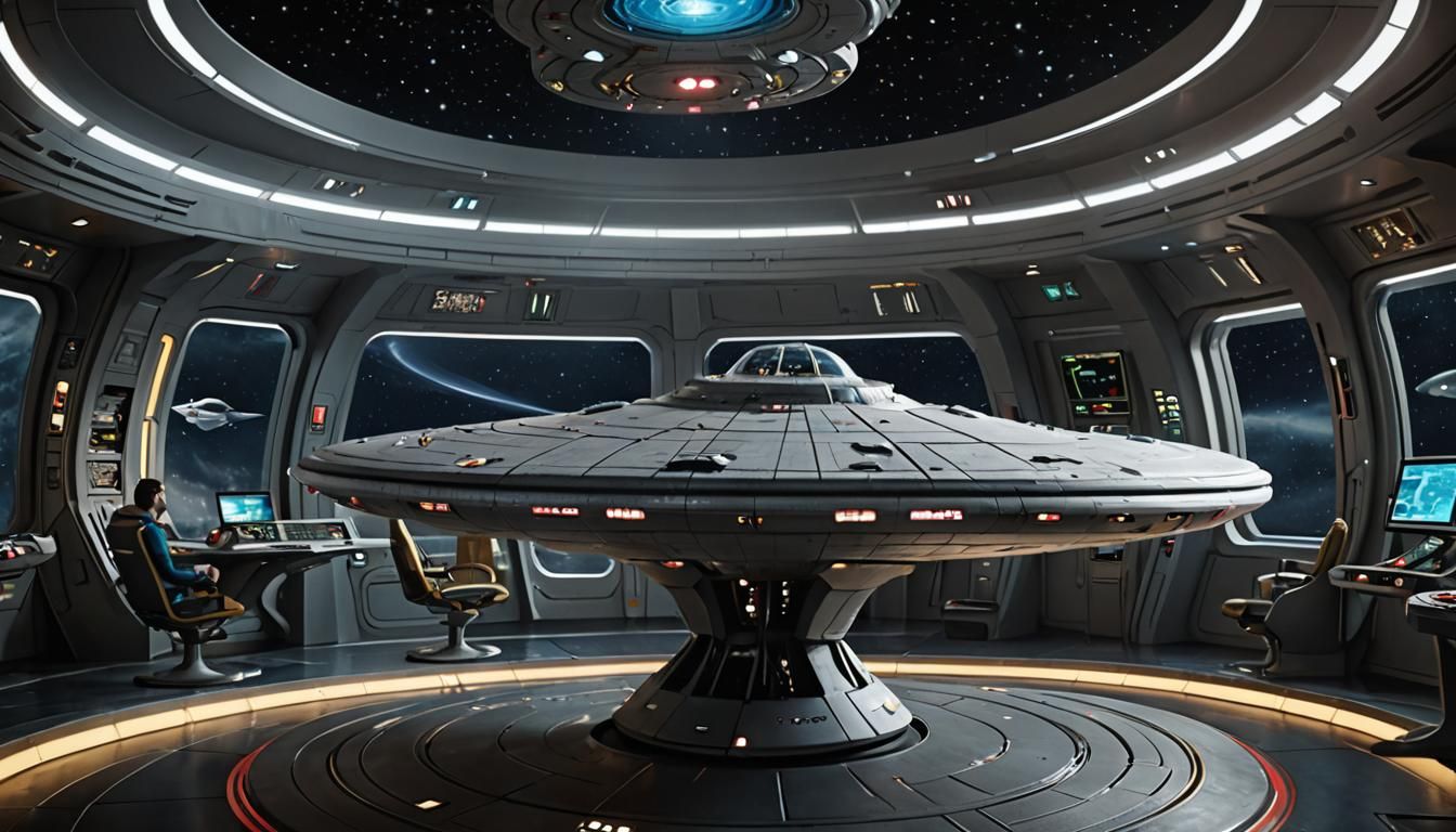 USS Enterprise Maiden Voyage in 3D Digital Art