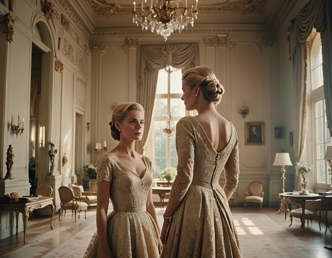 Grace Kelly confronting Grace Kelly