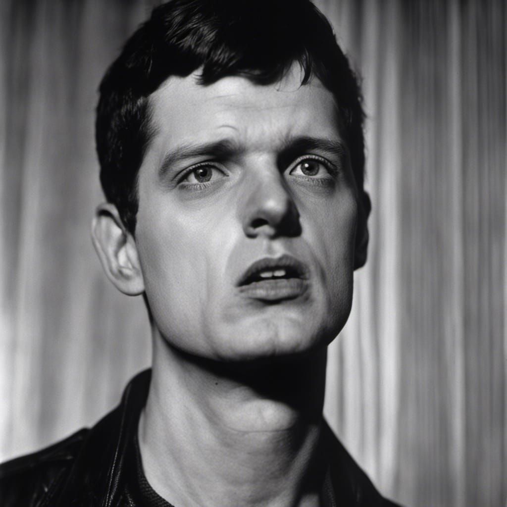 Ian Curtis of Joy Division: Photorealistic Portrait