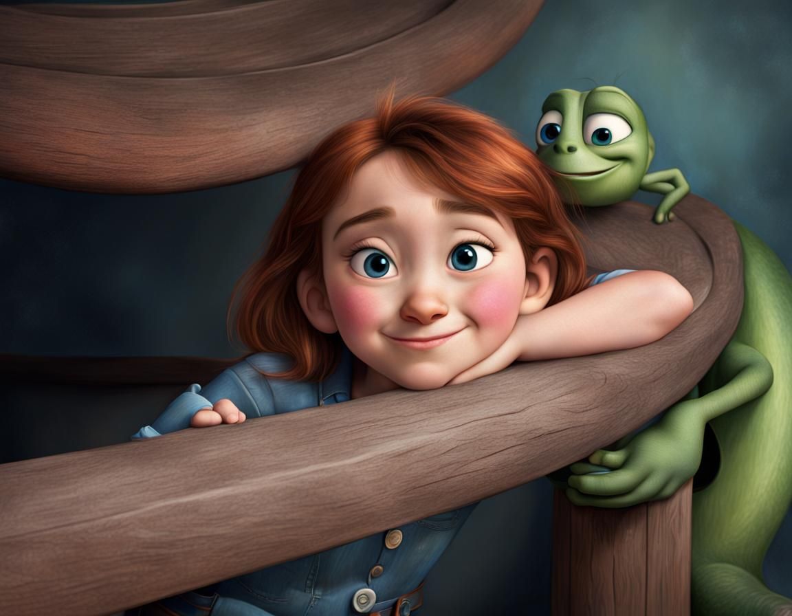 Disney Pixar Style Animated Character Portrait