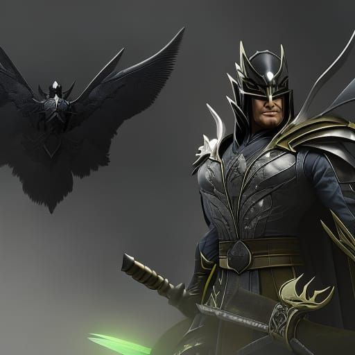 Winged Rogue in Dark Fantasy Concept Art