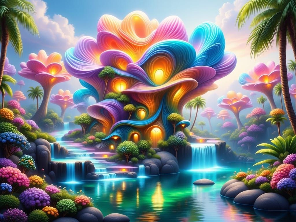 Magic house in colors