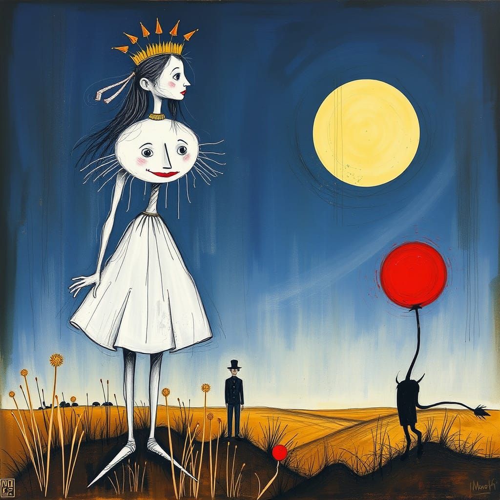 Surrealist Portrait of Dorothy Gale in Pop Art Style