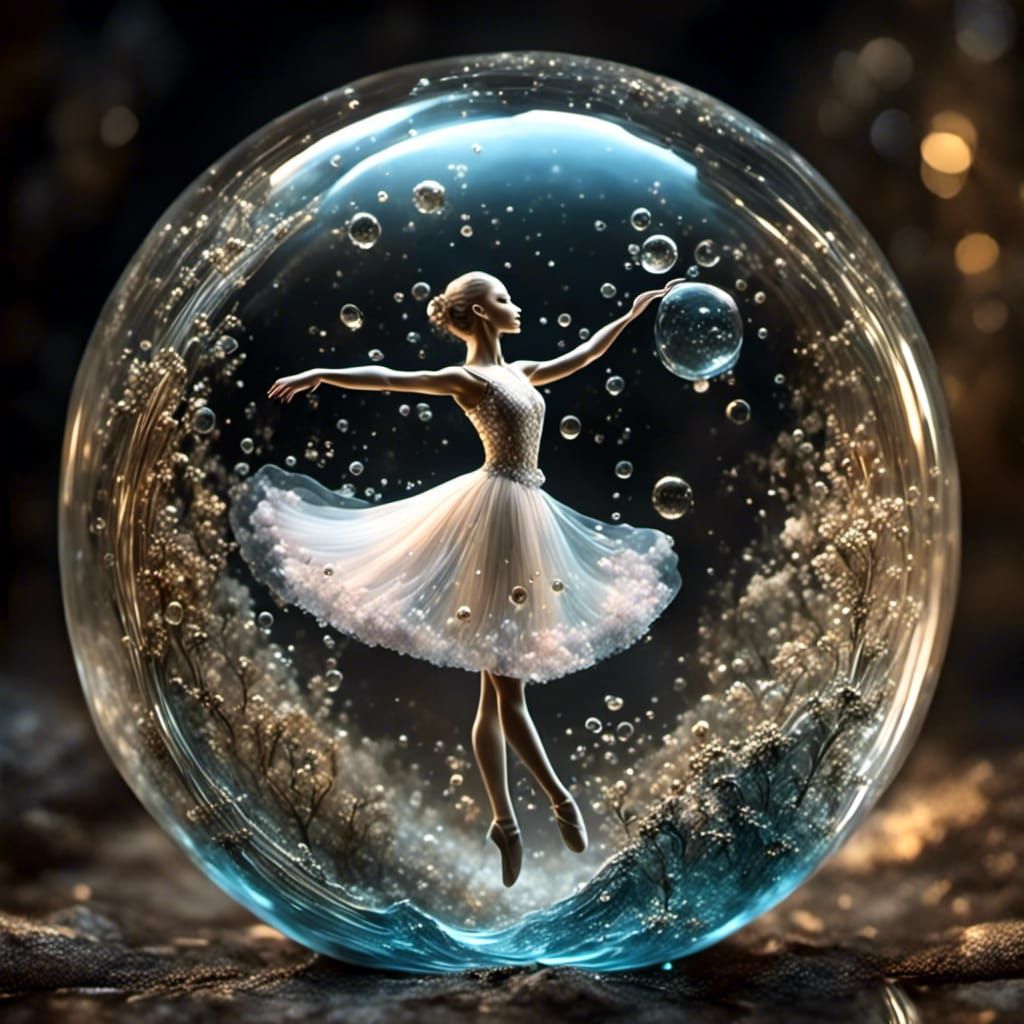 Ballerina in a bubble 🖤