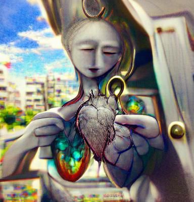 AI Generated Image of an Open Heart