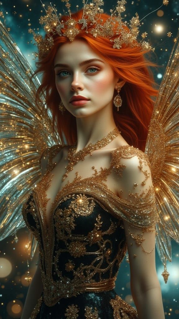 Ethereal Angel in a Celestial Dreamscape