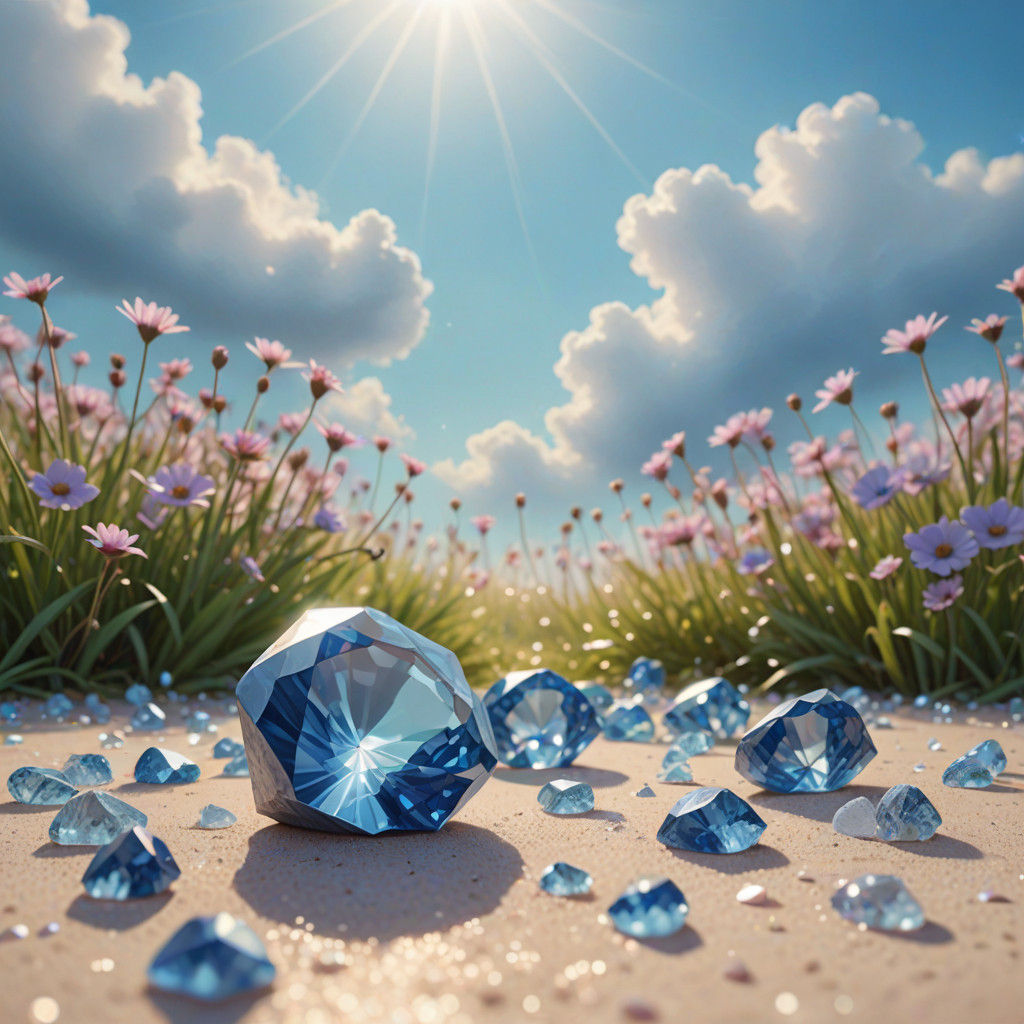 Sapphire Paradise in Soft Focus