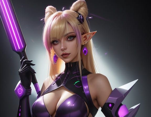 Cyberpunk Alien Goddess