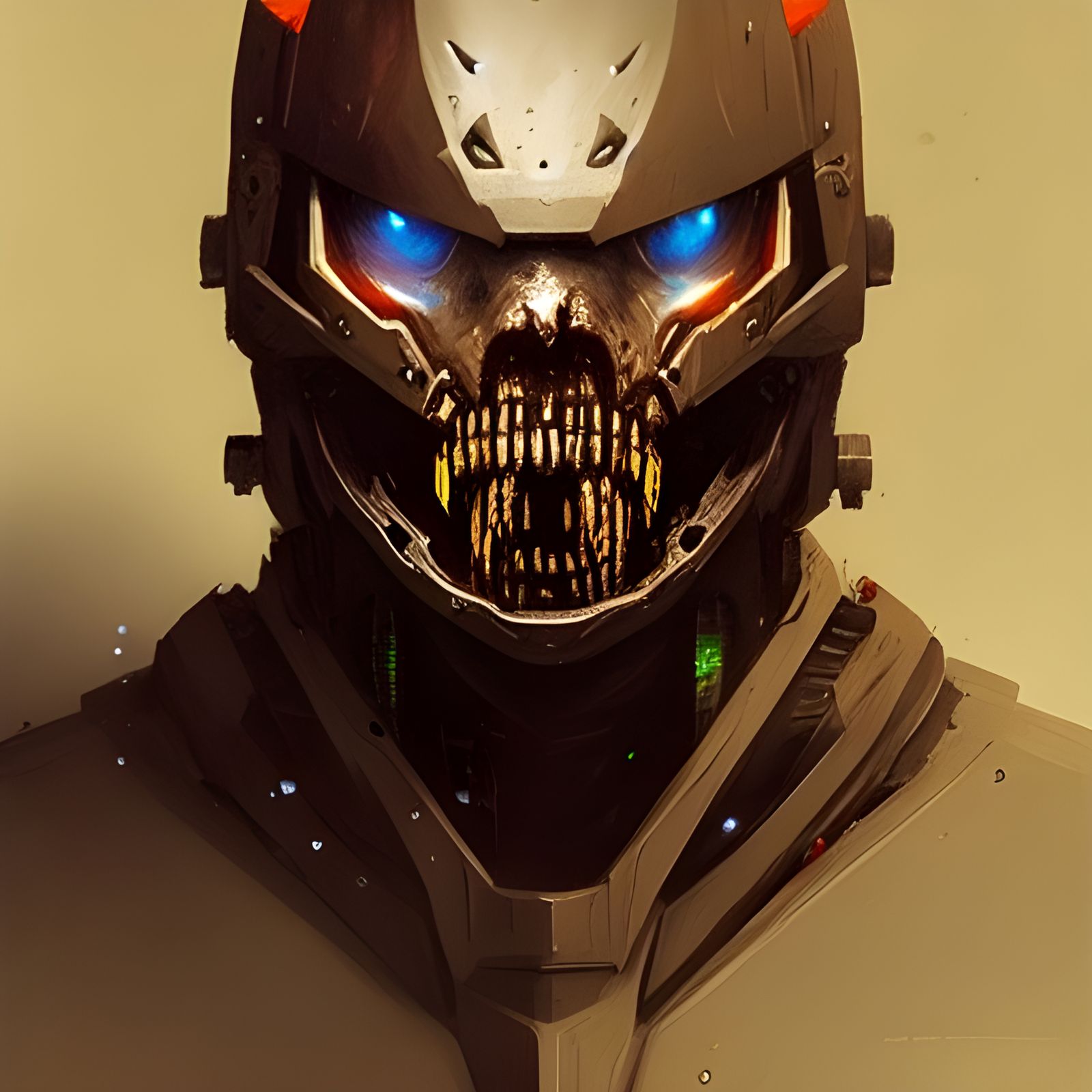 Mechanical Zombie Space Knight in Sinister Style