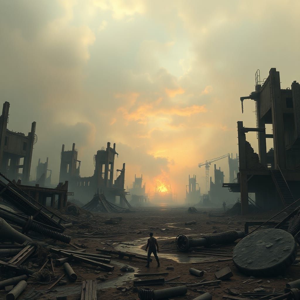 Post-Apocalyptic Catastrophe in Dark Gritty Style