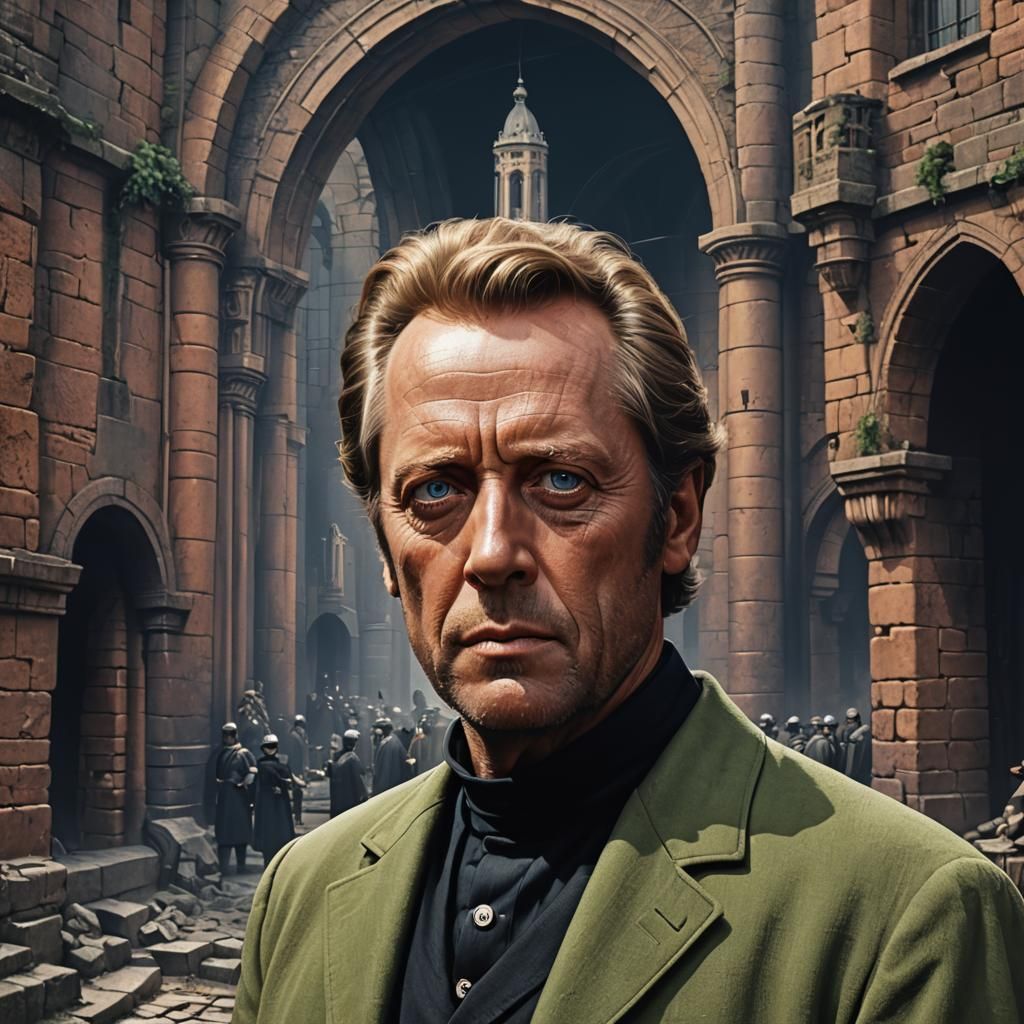 Patrick McGoohan as The Prisoner: Detailed Matte Painting