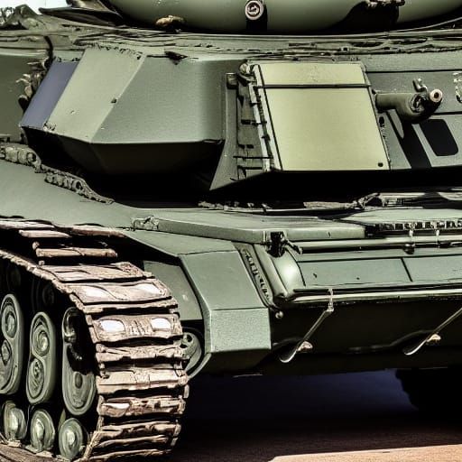 Russian Tank in Sharp Focus, Professional Photography