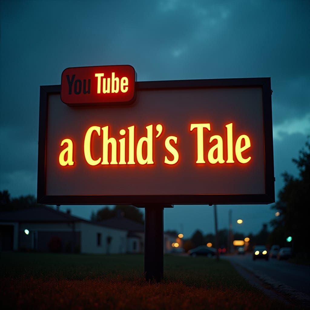Advertising Board for YouTube Podcast 'A Child's Tale'