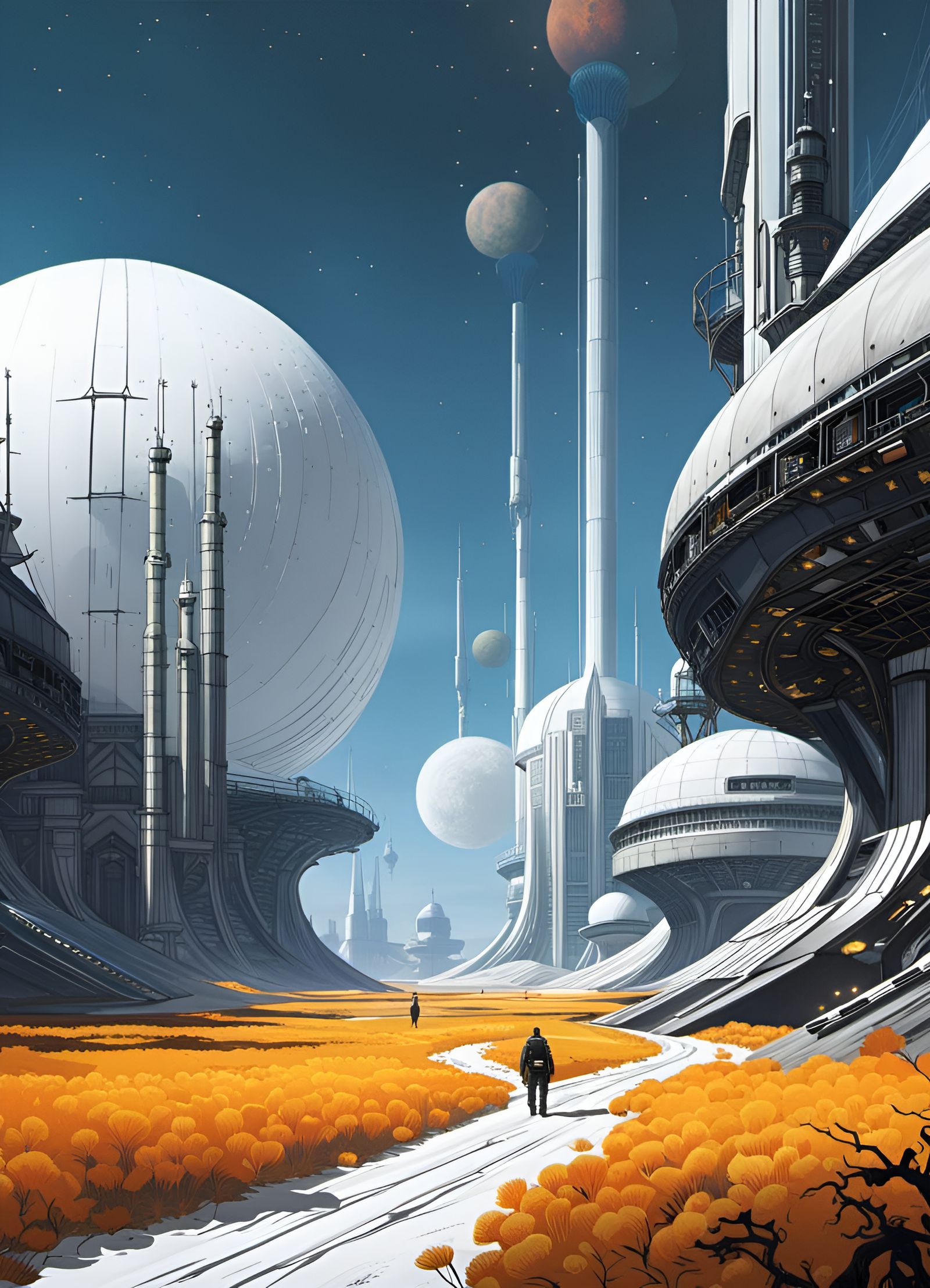 Industrial Space Base in Balaskas and Shimizu Style