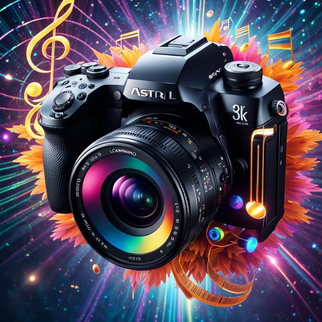 Astral Holographic Camera with Music and Lasers