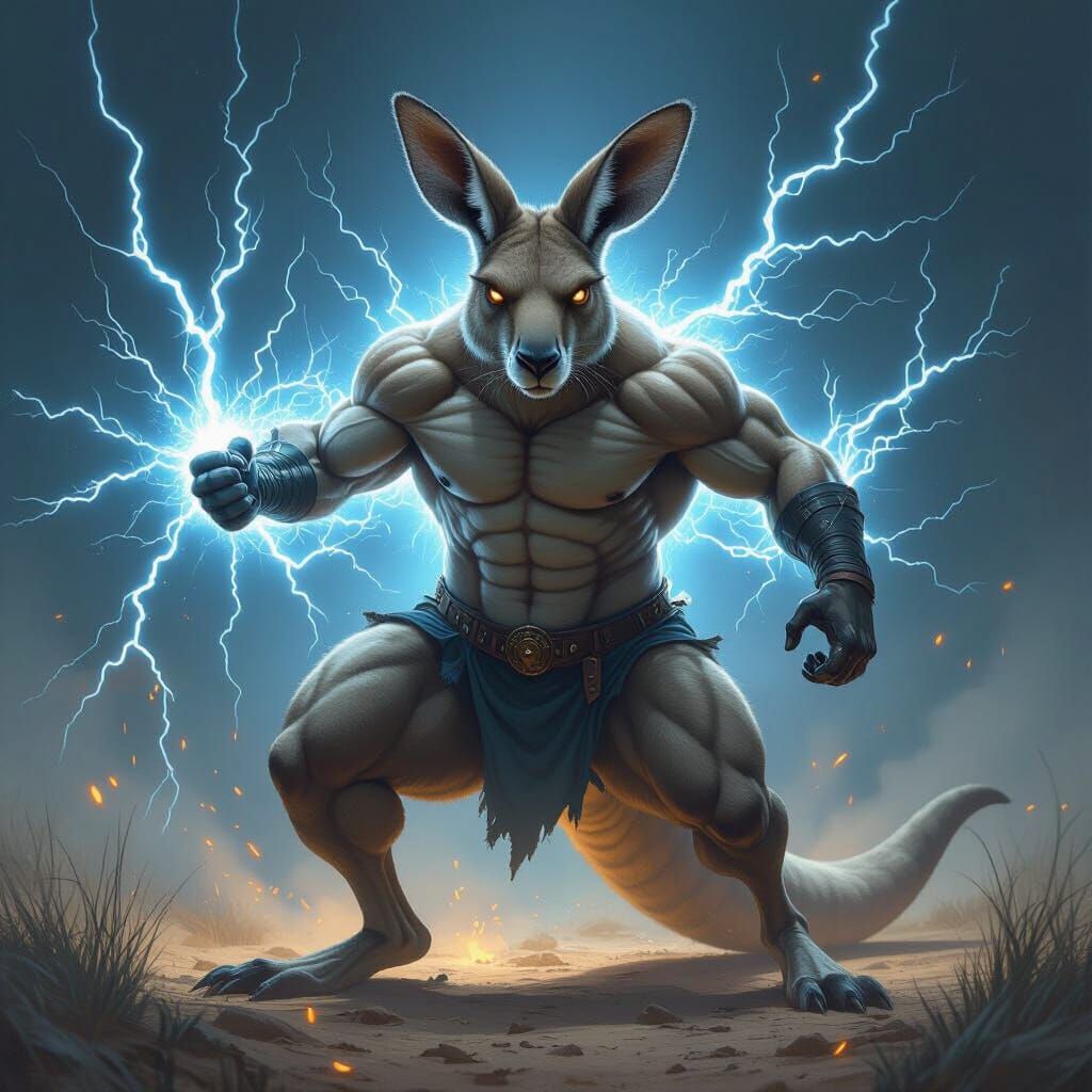 Muscular Kangaroo Runs at Light Speed, Controls Electricity