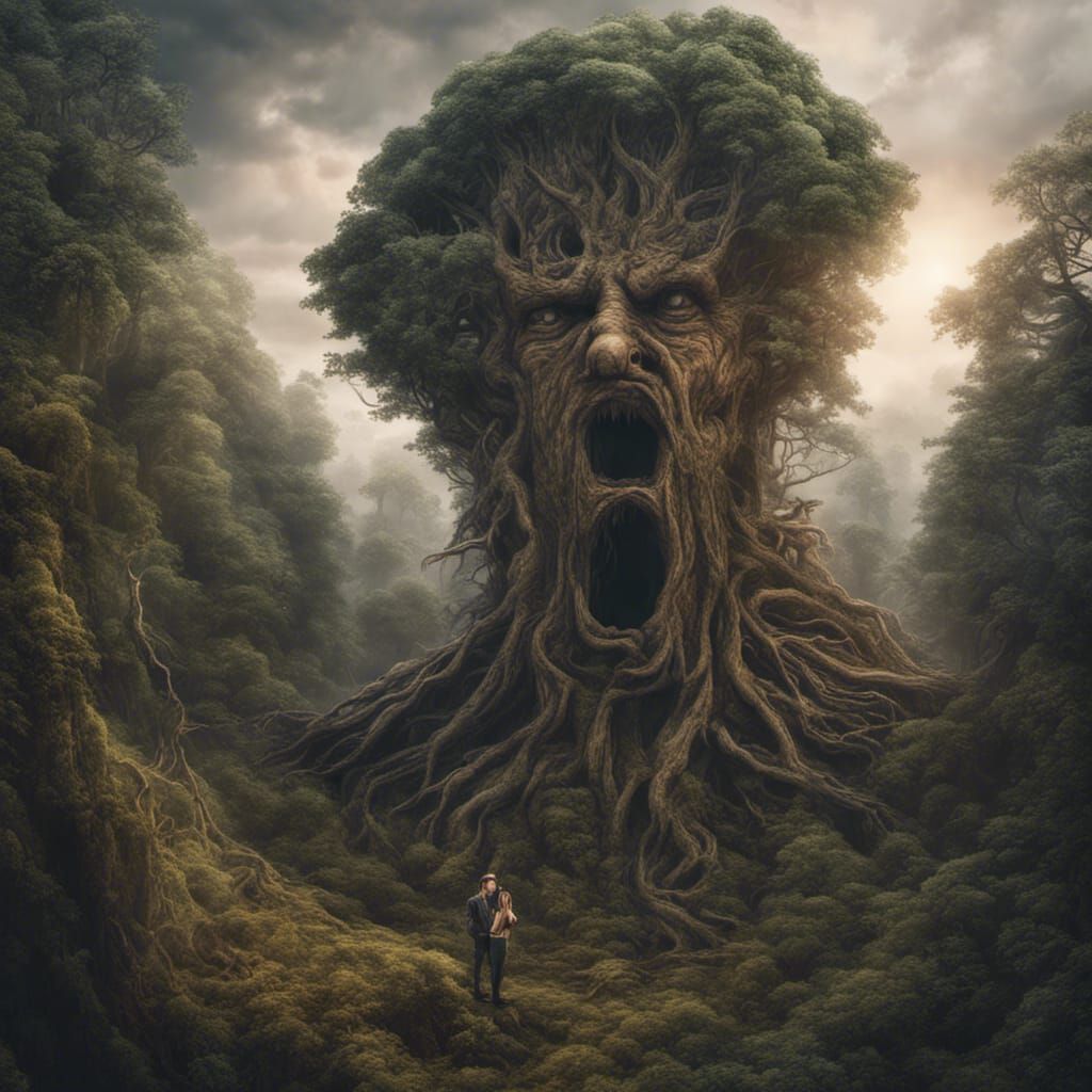 Selfie with an Ent: Epic Digital Matte Painting