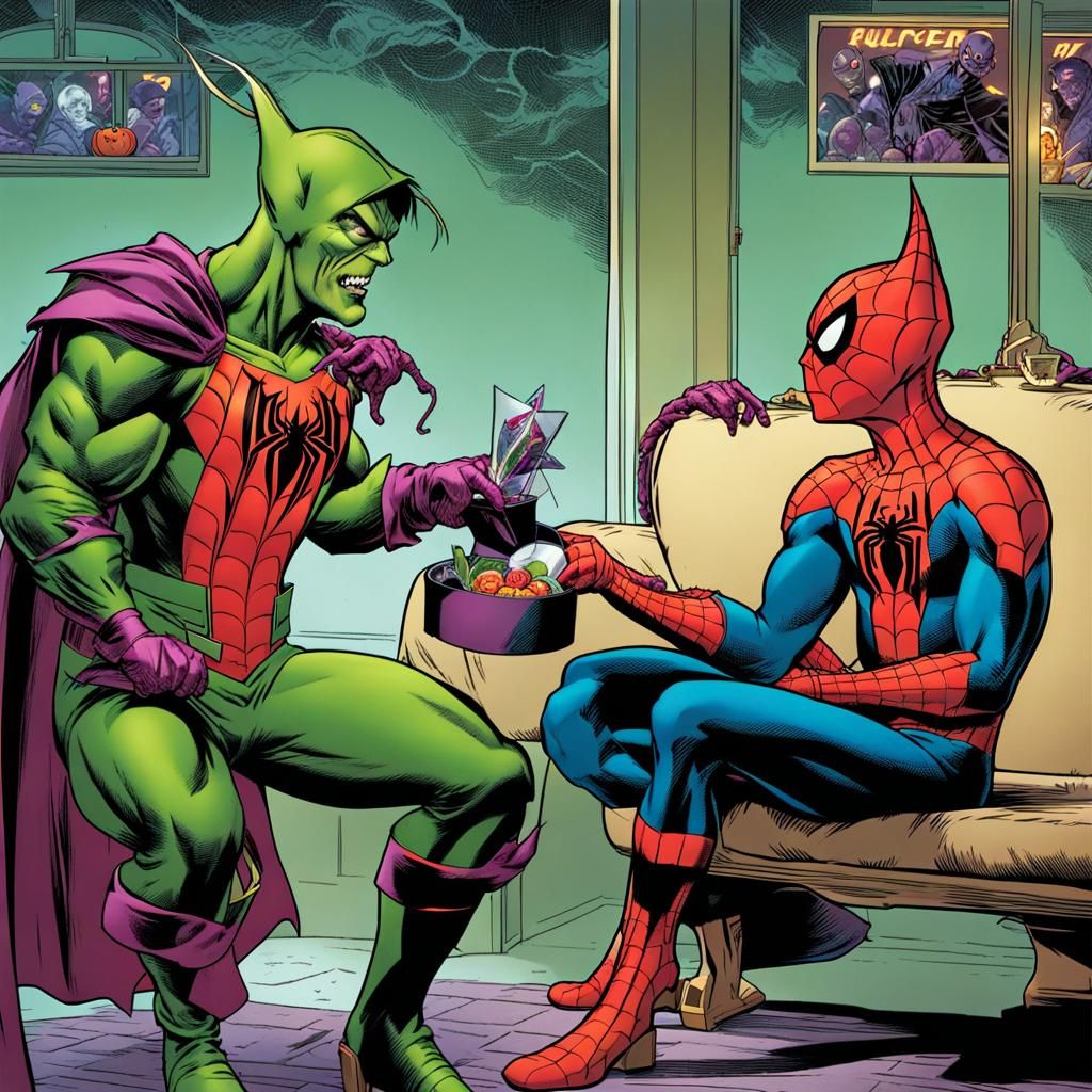 Green Goblin's Halloween Gift for Spiderman