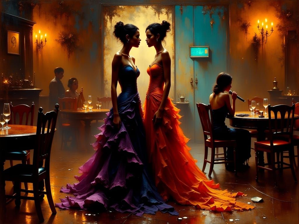 Sensual Jazz Chanteuses in Deep Space