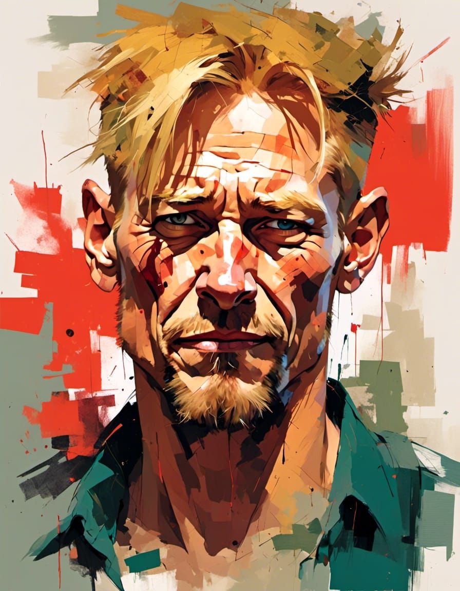 Portrait of a Smirking, Exotic Male Criminal Mastermind