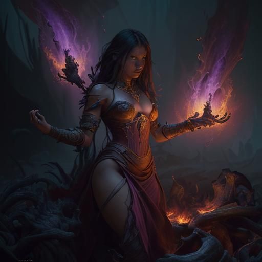 Flaming Dalmatian: A Dark Fantasy Masterpiece