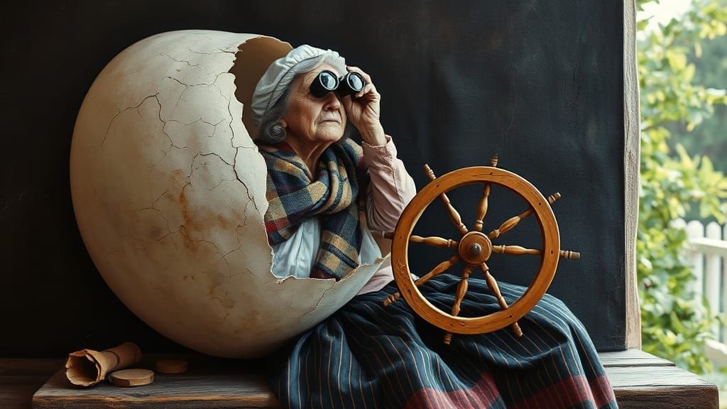 Surreal Emergence Under Noon Day Sun