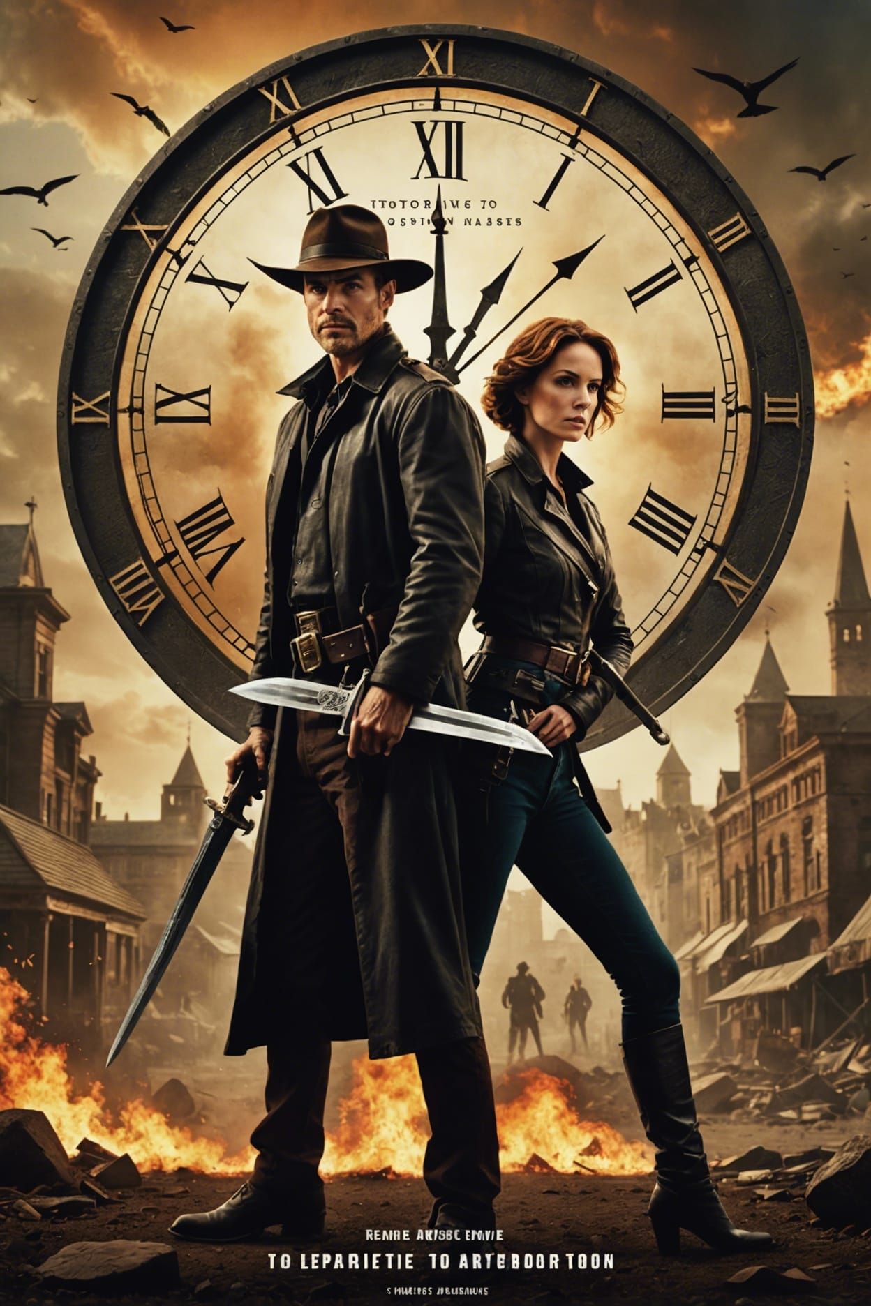 Clockwork Romance: A Cinematic Still