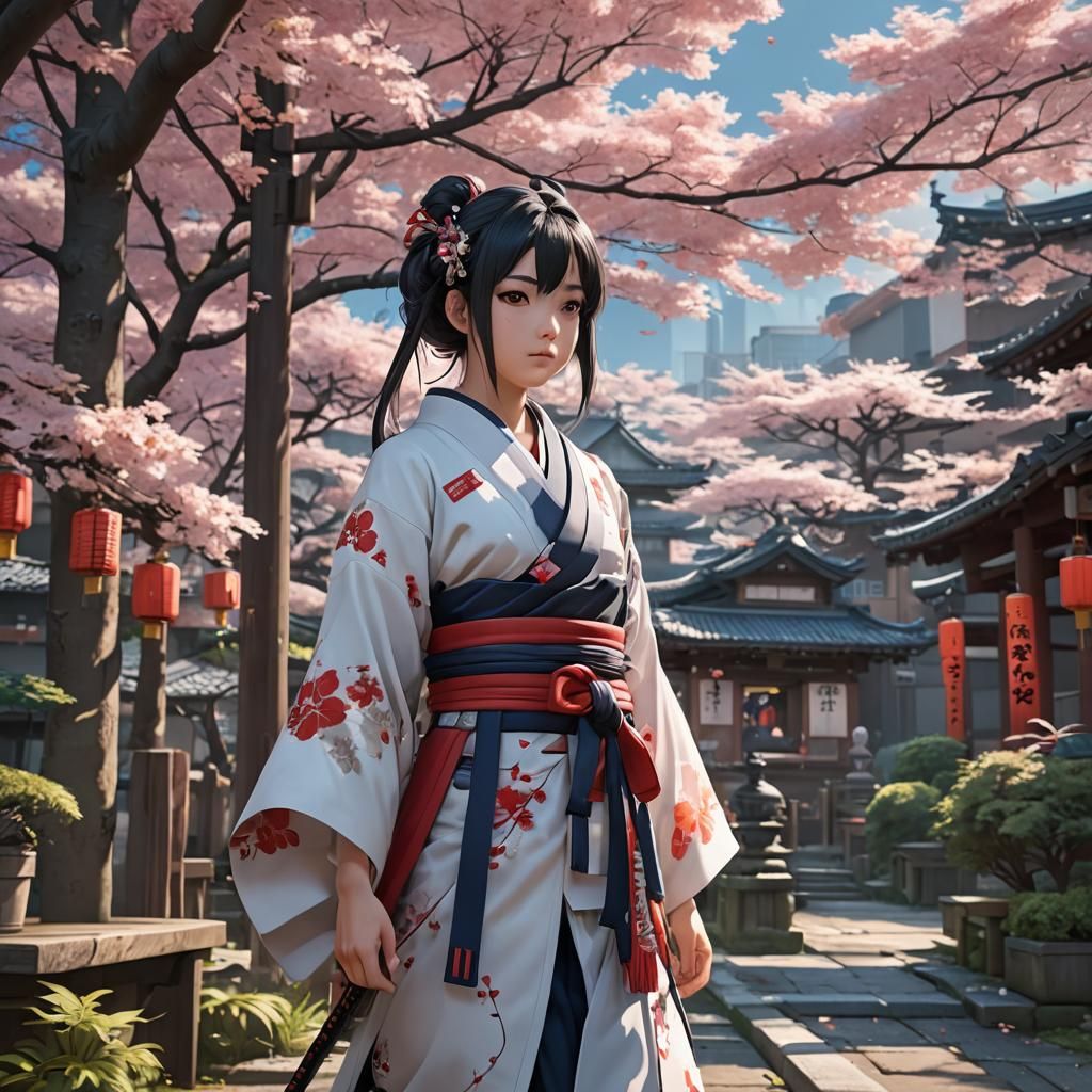 Detailed 3D Anime Art Inspired by Genshin Impact