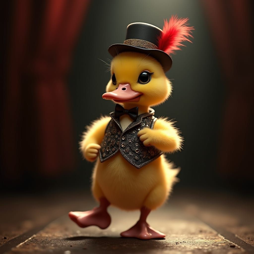 Charming Duckling Tap-Dances in Photorealistic Detail