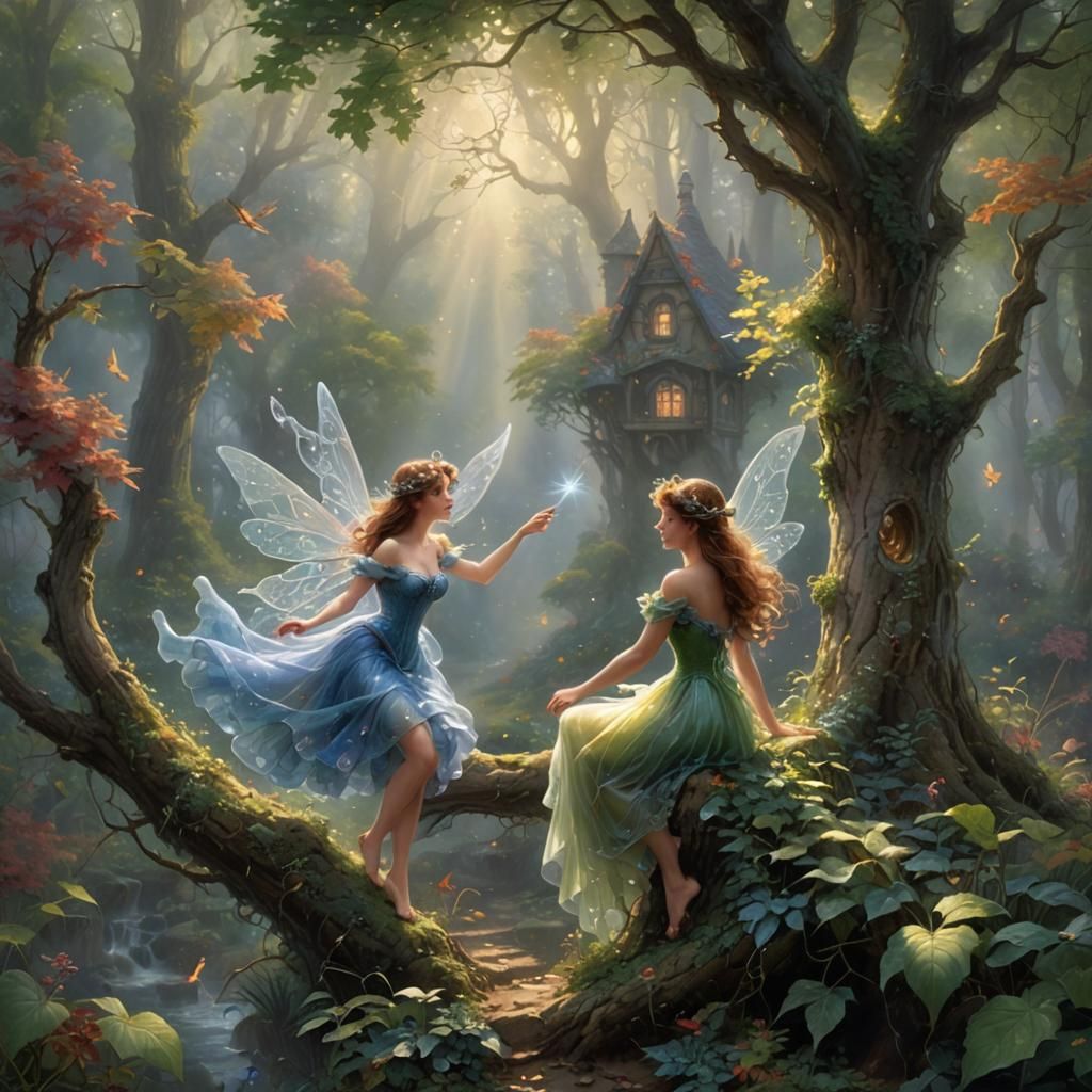 Fairies in the forest