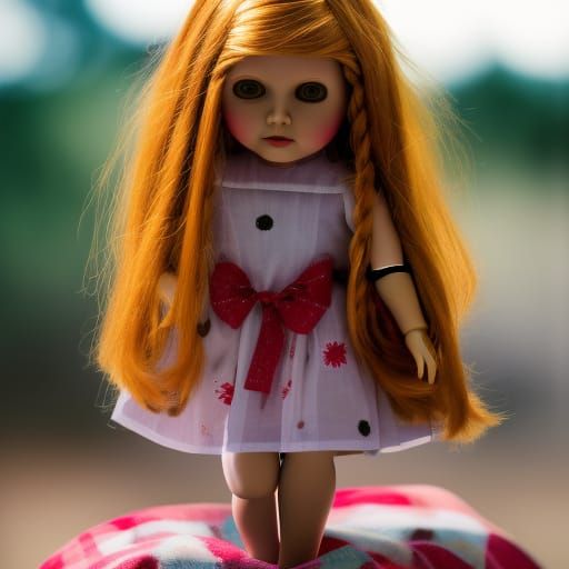 Hyper-Detailed Doll Staring: Professional Photography