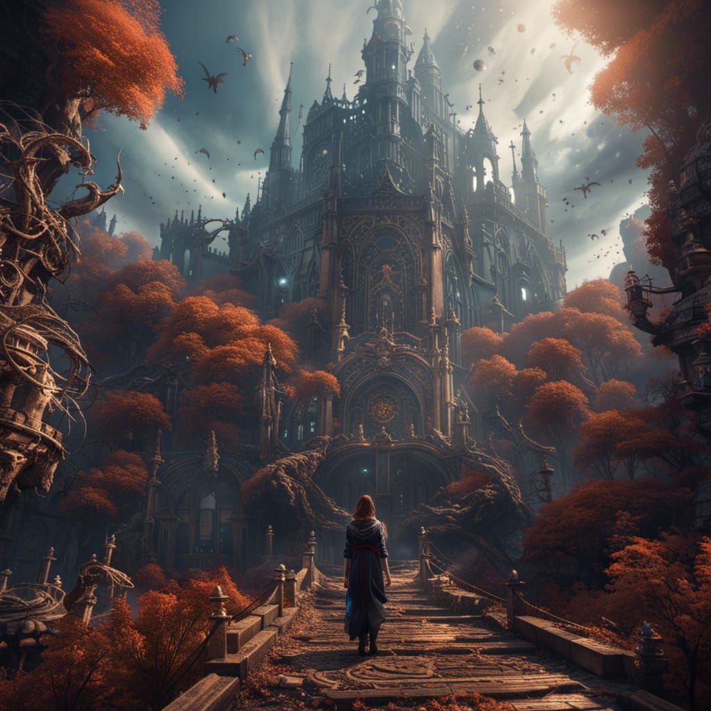 Soul Flies to Infinity: Fantasy Concept Art