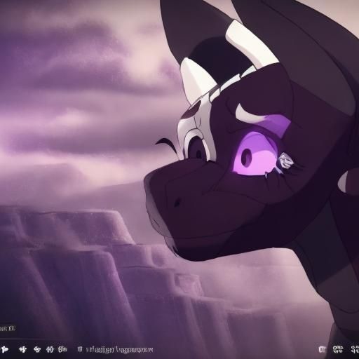 Half Black Half White Dragon Matte Painting