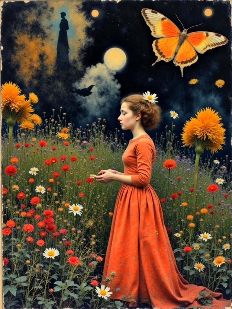 Whimsical Baroque Creatures in Vibrant Swirling Colors