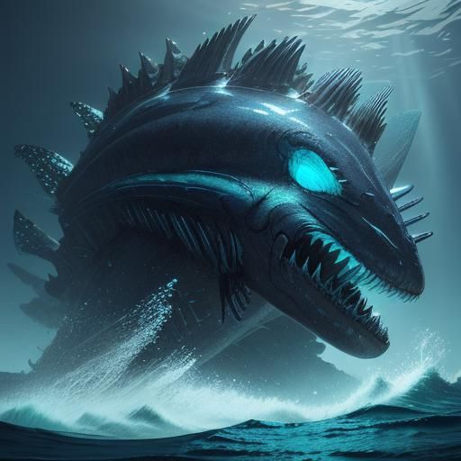 Biomechanical Torpedo Concept Art in Digital Painting Style