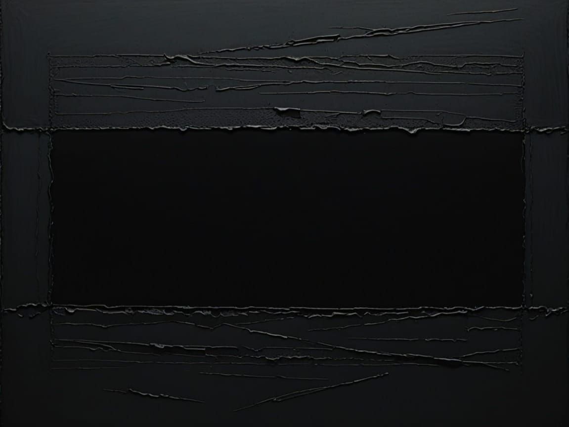Dark, Textured Blackness in Dramatic Chiaroscuro Style