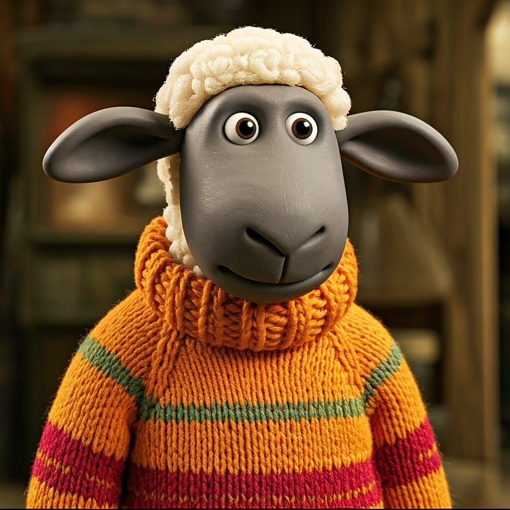 Charming Sheep in Cozy English Countryside