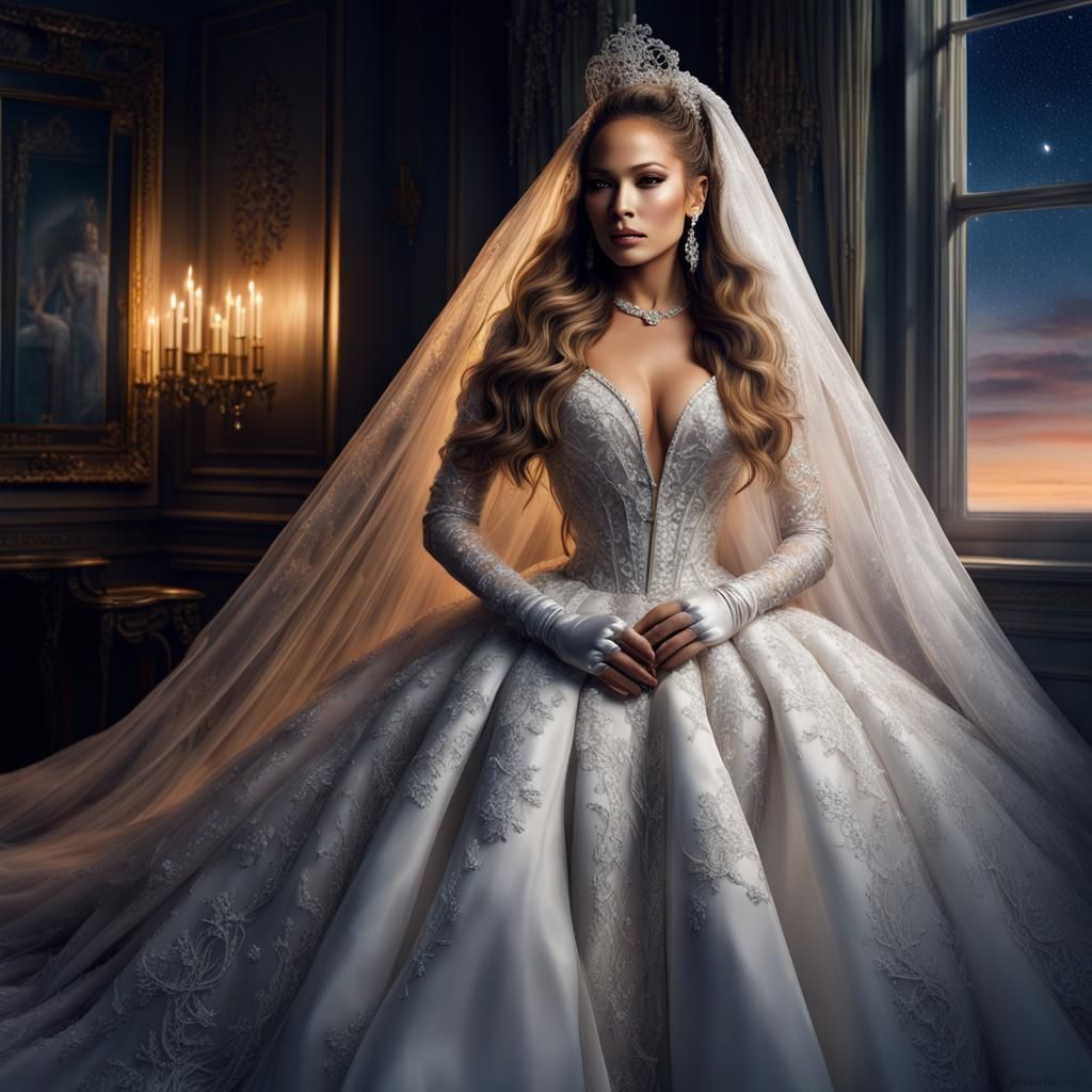 Fantasy Bride in Dark Fantasy Art Style