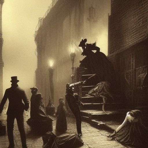 Steampunk Jack the Ripper in Victorian London