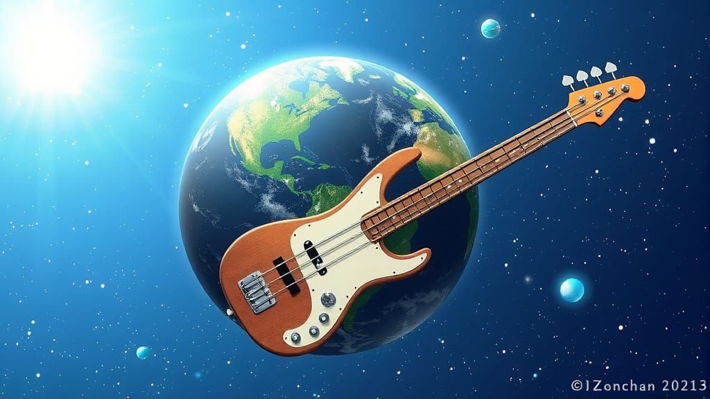 Anime Style Earth Landscape