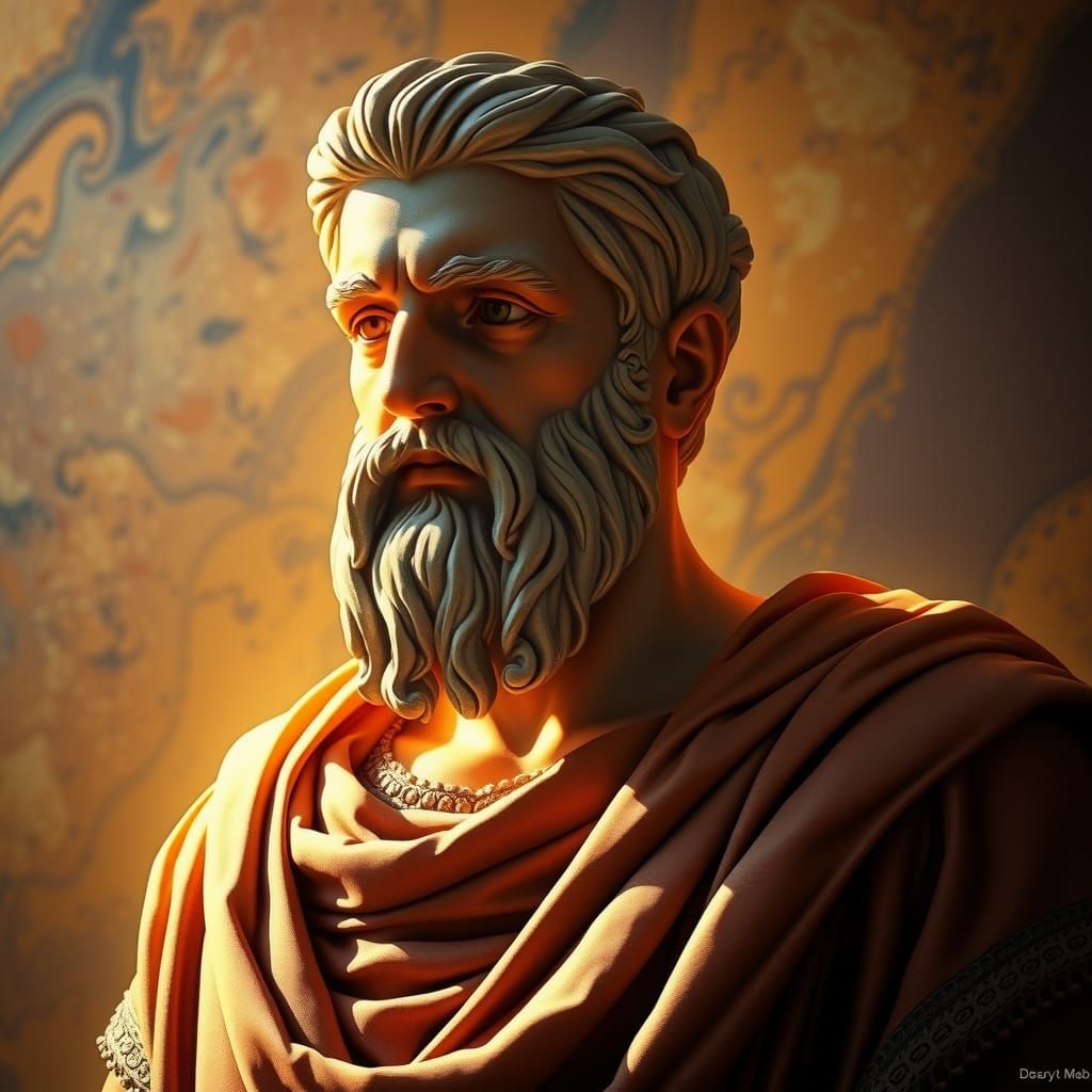 rostro estoico de Seneca