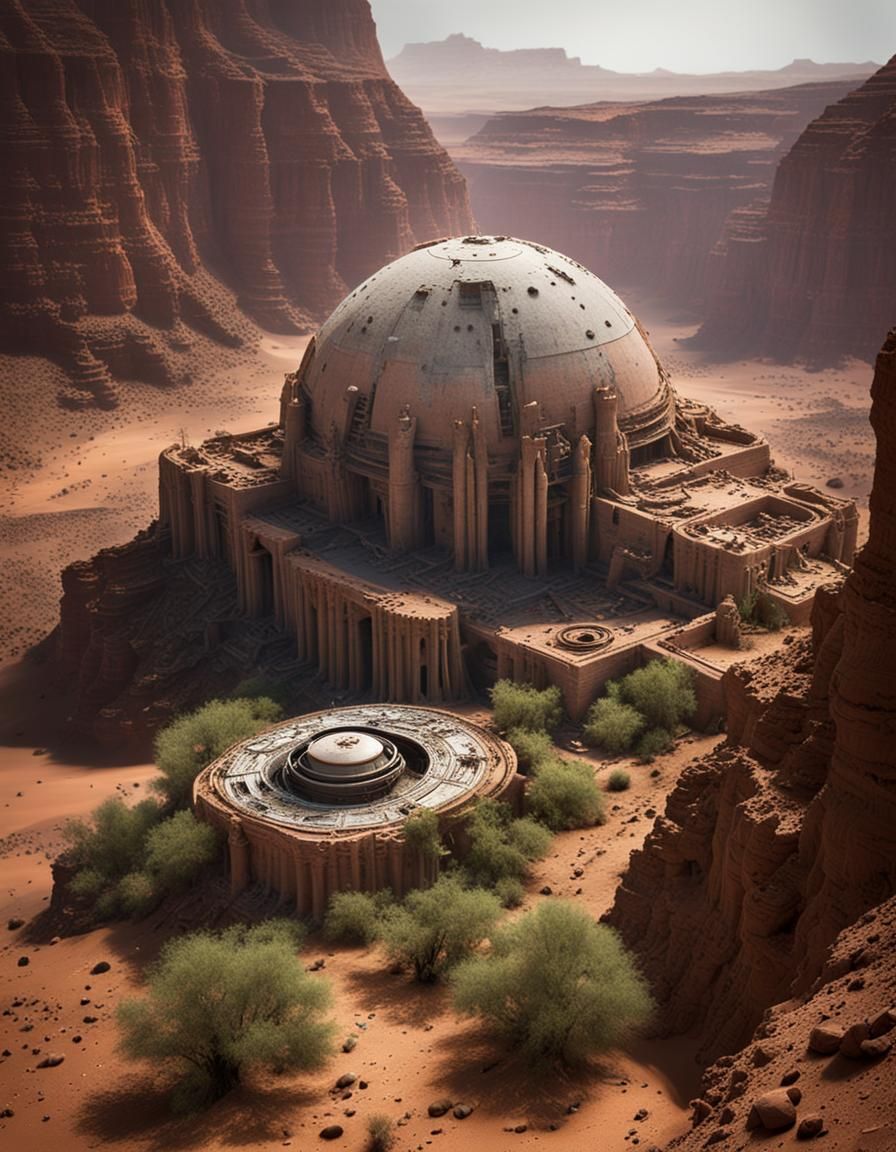 Astronauts Discover Ancient Martian City in Canyon