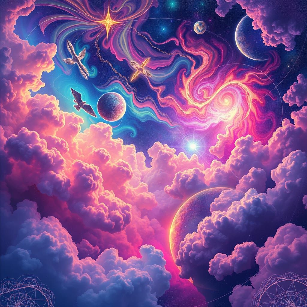 Cosmic Visions in Vibrant Hues