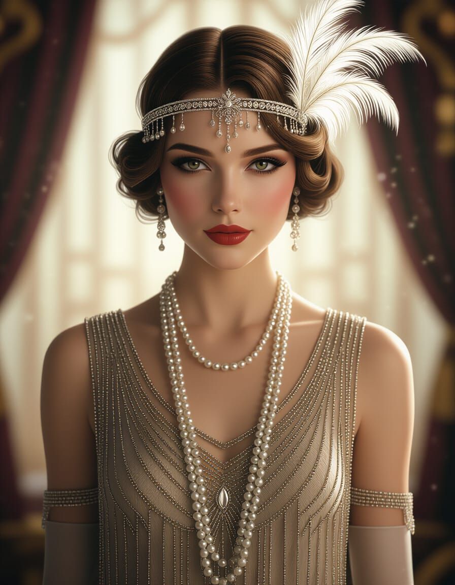 Elf Flapper in 1920s Style
