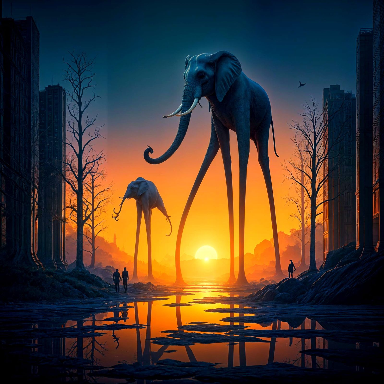 surreal elephants