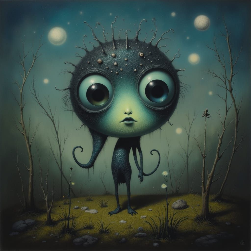 Peculiar Animal Human Hybrid in Strange Style