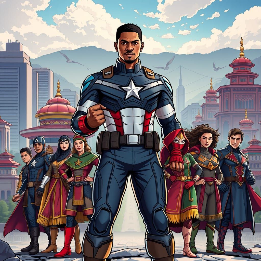 Captain America Unites Mongolian Heroes in Ulaanbaatar