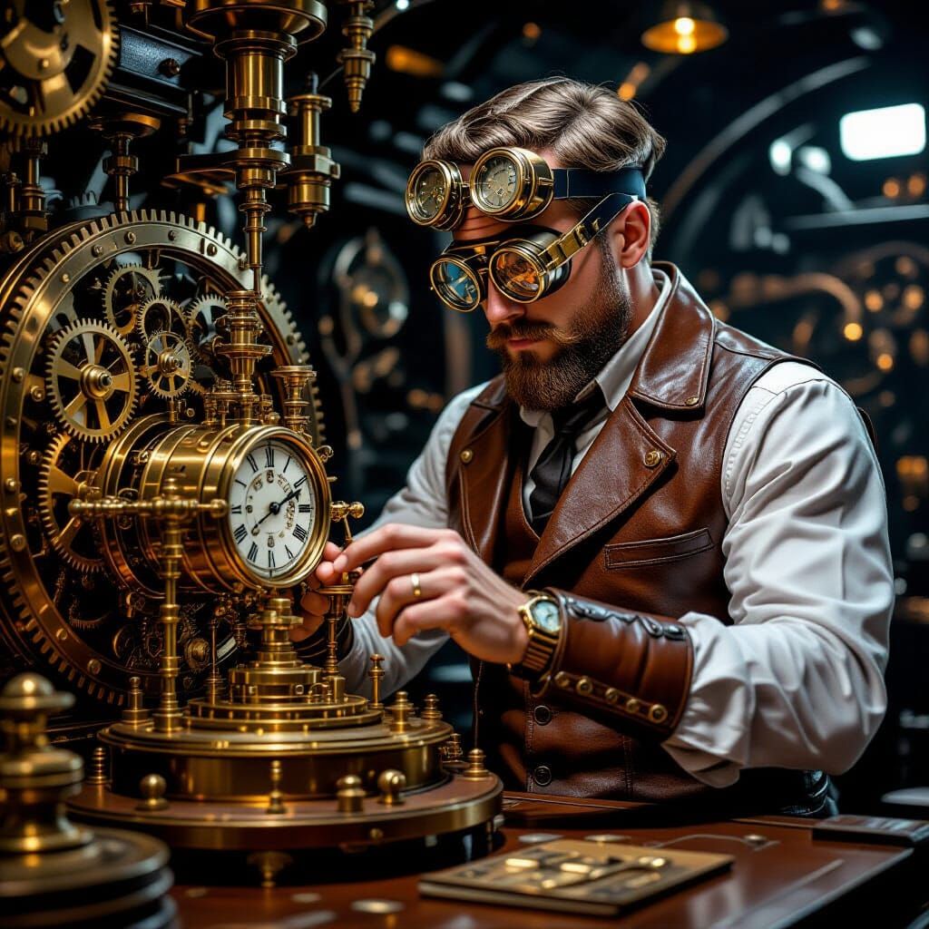 Steampunk Inventor Sets Time Machine to Future