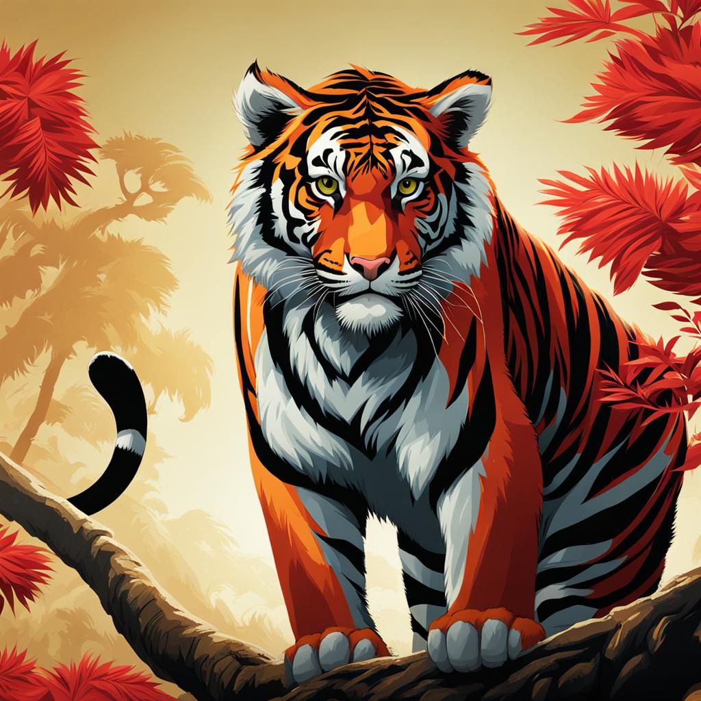 Mutated Tiger Monkey Hybrid Generated by AI