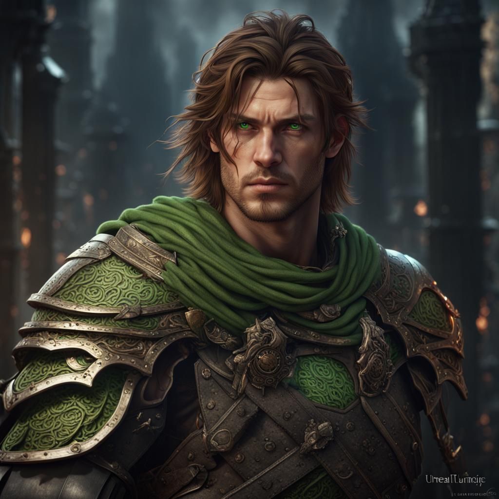 Detailed Human Warrior Concept Art